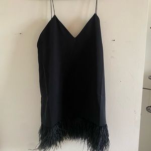 One Teaspoon Mini Dress w feathers